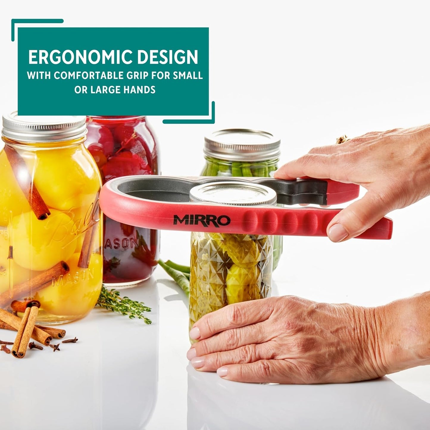 Canning Jar Opener, Red
