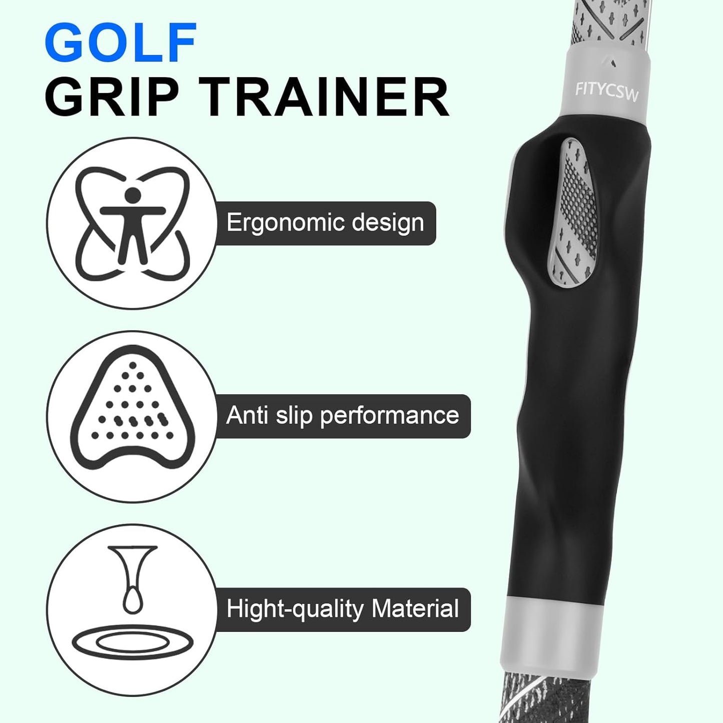 Golf Grip Trainer,Grip Trainer Golf,Golf Grip Trainer Right Hand,Golf Training Aid,Golf Training Equipment to Improve Hand Positioning