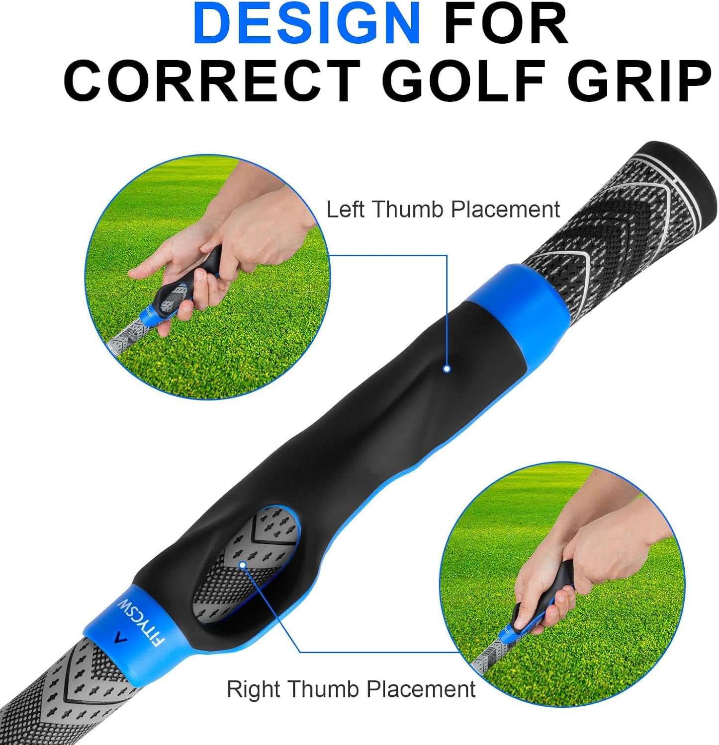 Golf Grip Trainer,Grip Trainer Golf,Golf Grip Trainer Right Hand,Golf Training Aid,Golf Training Equipment to Improve Hand Positioning